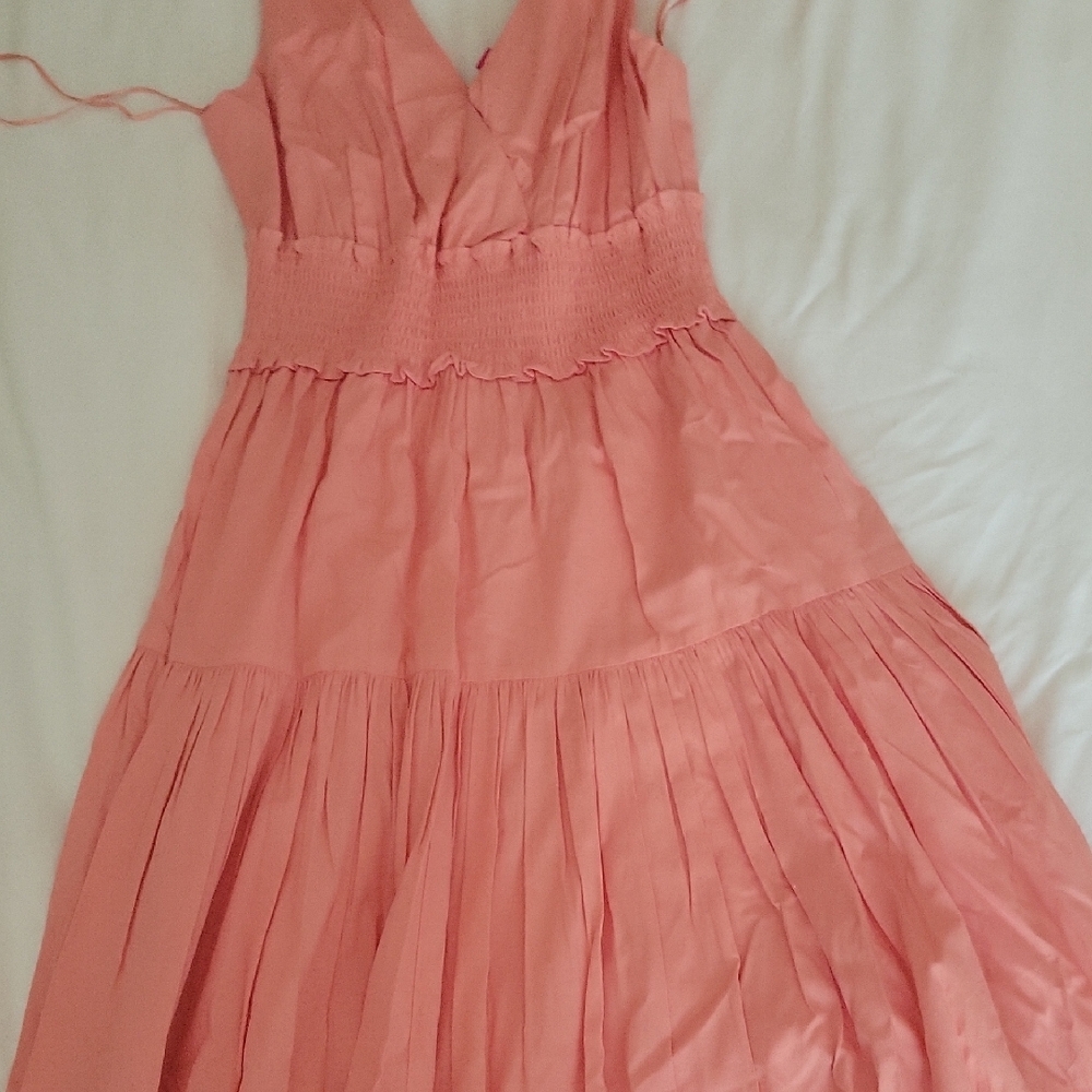 Elegant Pink Sleeveless Dress